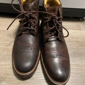 Florsheim Dark Brown Leather Boots